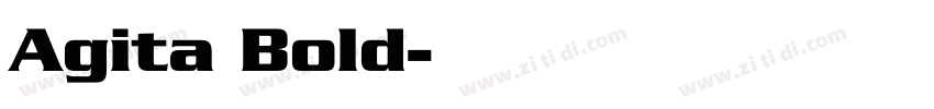 Agita Bold字体转换